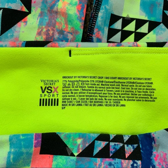 Victoria’s Secret Sport Multicolor Leggings S - Picture 3 of 3
